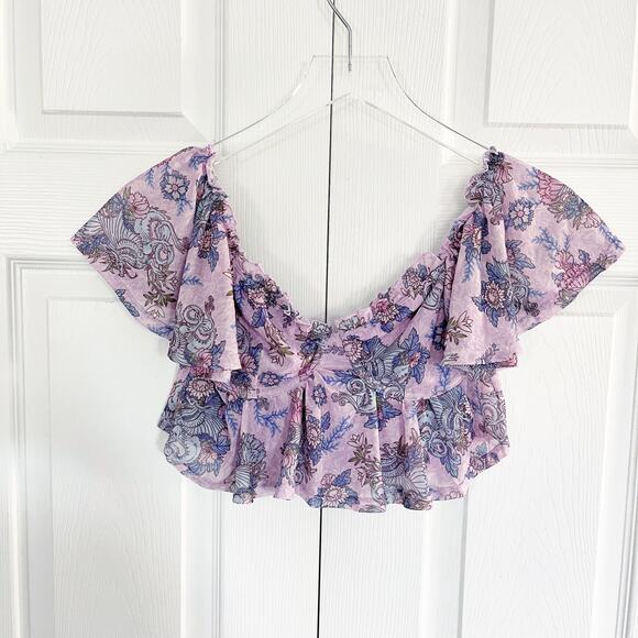 Sugar Thrillz Dolls Kill Are We Human Dragon Print Crop Top - Picture 1 of 5
